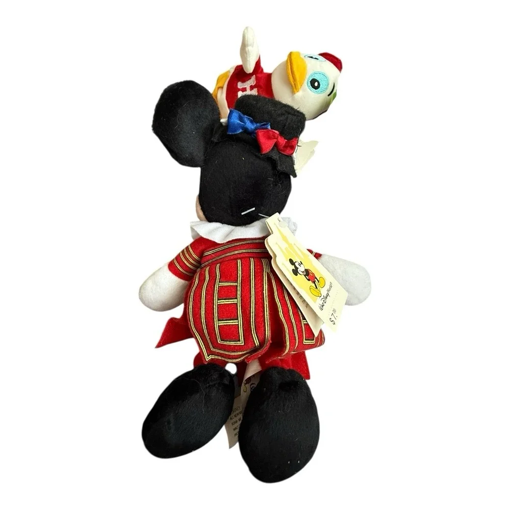 Vintage 90s Disney World Mickey Mouse Bean Bag Plush‎ New With Tags